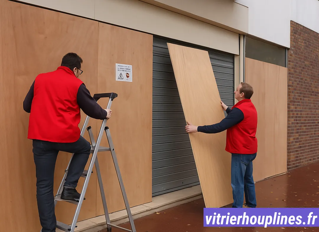 Mise en sécurité fermeture provisoire Houplines
